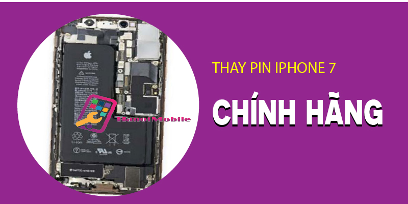 Hình 1: Thay Pin iphone 7 chính hãng tại Hanoimobile